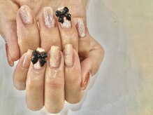 フリースタイル(Free Style)/☆韓国風キラキラリボンネイル☆