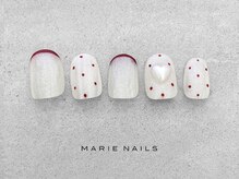 マリーネイルズ 近鉄あべのハルカス店(MARIE NAILS)/新規様7000円 パール 1128a