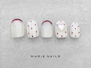 マリーネイルズ 近鉄あべのハルカス店(MARIE NAILS)/新規様7000円 パール 1128a