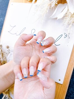 リラネイル(LilaS nail)の写真/【見る度にうっとりなネイル】不揃いな自爪も長さ出しでスラッと美爪に♪韓国系/ワンホンネイルもお任せ♪