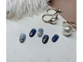 月限定　夜空ネイル♪