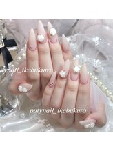 プティネイル 池袋(Puty Nail)/ホワイトローズマットネイル