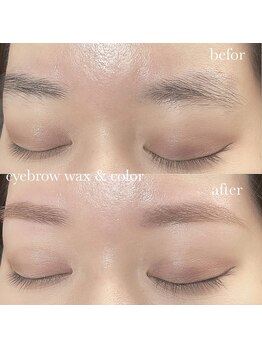 ブライト(BRIGHT)/眉wax+眉カラー