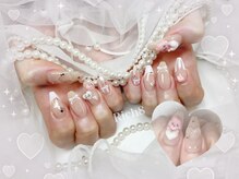 ネイルアンドまつげエクステ リッチエイト 原宿店(Rich8)/ピンクの推しネイル