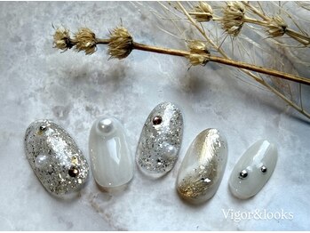 シルバー ホロ マーブル