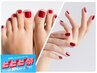 ビビビ祭【ハンド&フット1CL】同時施術で時短/爪を傷めないジェル◆90分