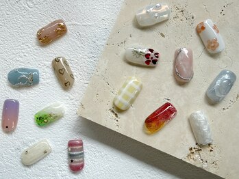 リッシュ ドゥ(RICHE deux)の写真/淡色女子コーデにぴったり♪インクネイル・落書きネイル・ちゅるんとキレイめニュアンスネイルはお任せを♪