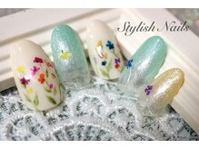 スタイリッシュネイルズ(Stylish Nails)/押し花デザイン（フラワー）