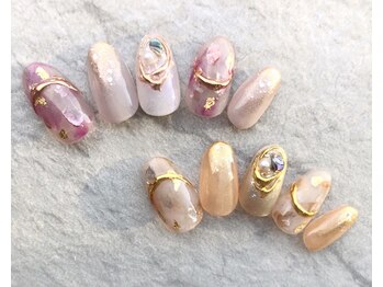 ネイルサロン ブリオン(Nail Salon Bullion)/ニュアンスミラーネイル
