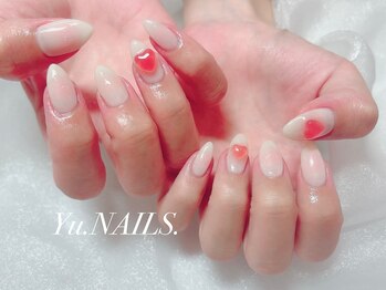ユーネイルズ 恵比寿(Yu.NAILS.)/UVハート◎チーク◎韓国ネイル◎