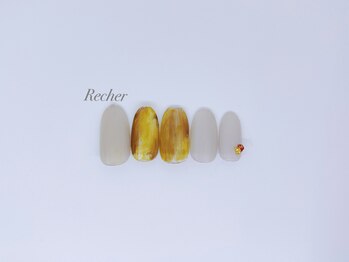 ネイルサロンリシェ 烏丸御池(Recher)/透け感オーロラ