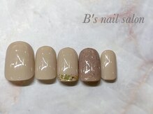 ビーズネイル バイブレス イオンタウン泉大沢店(B's Nail by.BLESS)/【SD52】秋デザイン＊シンプル