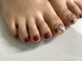 大理石フットネイル