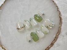 マニッシュ(Manish)/爽やかなグリーンのお花柄