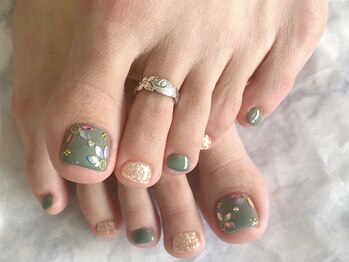 ひまりネイル(ひまりnail)/フットネイル◇リーフネイル