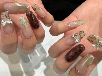 レオパード×埋め込みハートホロ