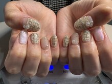 ドクターバード(DOCTORBIRDS)/煌めくツイードネイル　