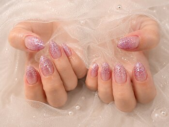 美人ネイル+ 品川高輪店/美人ネイル 品川 ラメグラデ