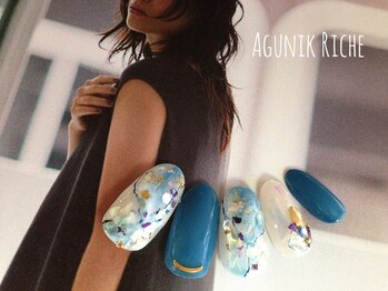 アグニークリッシェ(Agunik Riche)/【大理石ネイル】