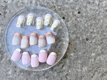 ノラ ミナミアオヤマ(NORA MINAMIAOYAMA)/シンプルなミラーフレンチ