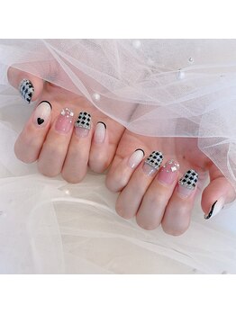 チャコネイル(chaco-nail)/千鳥柄デザイン