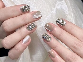 カップオブネイル 池袋店(Cup of nail)の写真/仕事,家事で爪を伸ばせない方,短くても可愛い爪に◎持ち込みデザイン(アート4本まで)90分¥5500