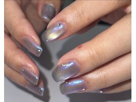 マグネット×オーロラネイル