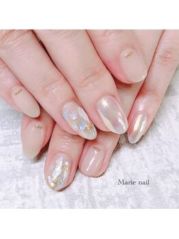 マリーネイル(Marie nail)/#オーロラネイル