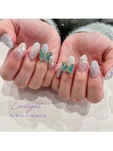 ラズライト(Laslight)/くすみブルーx蝶々