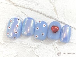 うるうるミラーお花ネイル¥10550