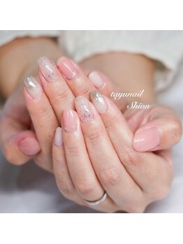 たゆ ネイル(たゆnail)/キラキラピンクネイル