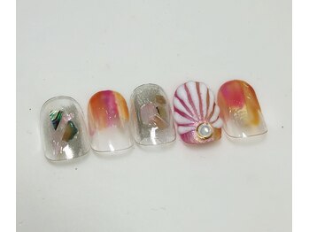 ネイルキュート アンド クールラッシュ 亀有店(nailcute & CoolLash)/マーメイド シェル