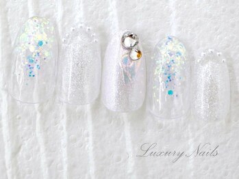 ラグジュアリーネイルズ カワグチ(Luxury Nails Kawaguchi)/オーロラ*クリアネイル