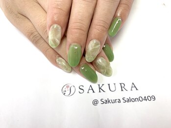 ネイルサロン サクラ(SAKURA)/大理石ネイル☆