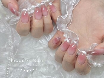 フローレスネイル 新宿西口店(FlawlessNail)/チーク+マグネットフレンチ