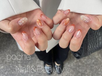 ア―ジュポシェフリル 天神西通り店(age poche Frill)/秋のニュアンスネイル