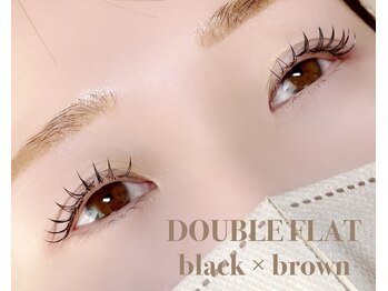 オメメ(omeme)/ダブルフラットブラウンmix★