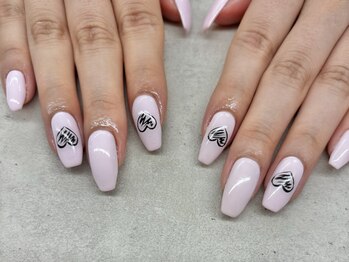 ネイルサロン ドゥ(Nail Salon Doux)/【ラテリア】手書きハート
