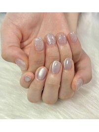 アシメネイル/マグネット/ラメ