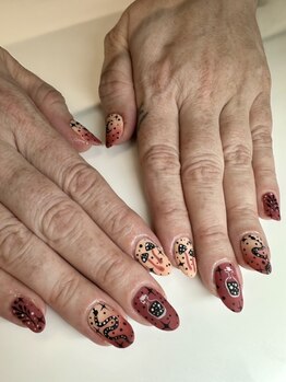 サラサネイルズ 代官山 恵比寿(sarasanails)/手描き/マット