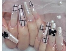 ガーリーチェック×リボン♪