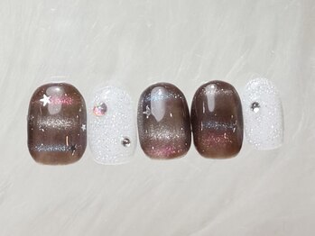 ネイルメゾン 渋谷店(NAIL MAISON)/ブラウンボーダーマグ￥7500