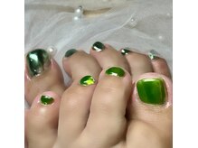 ラムネイル(la_m.nail)の雰囲気（ツルピカフットネイル）