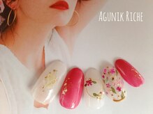 アグニークリッシェ(Agunik Riche)/【押し花ネイル】