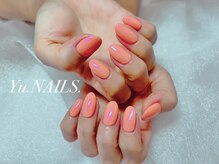 ユーネイルズ 恵比寿(Yu.NAILS.)/オーロラ◎パールオレンジ◎