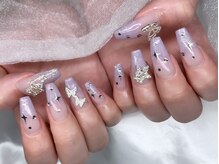 ロワ バイ ジョアアンジェ(Roi by joieange)/カラグラ　蝶　韓国ネイル　