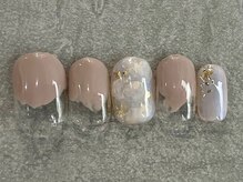 カラネイル 南森町店(calla nail)/くすみカラー　インク