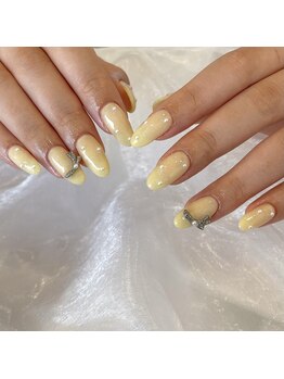 ココネイル(COCO NAIL)/イエロー×パールネイル