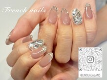 ガラスフレンチ★キャンペーン価格\5980(ビジュー別途ご料金)