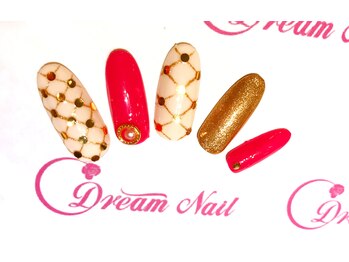 ドリームネイル 綾瀬店(Dream Nail)/バービー風チェック<綾瀬店>